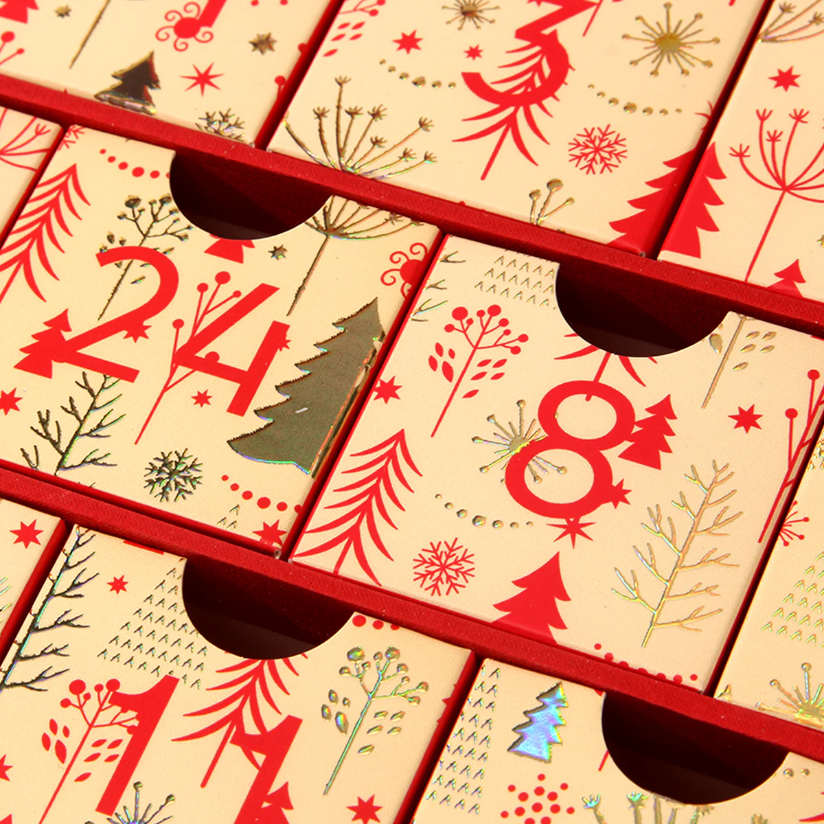 Christmas Tree Shape Calendar Box Chocolate Box