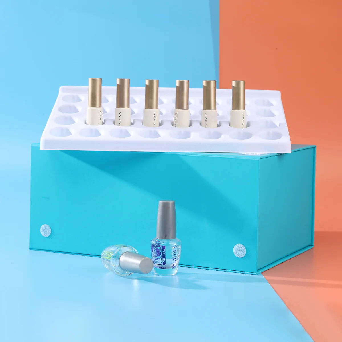 Cardboard Magnetic Box For Nail Polish Setting