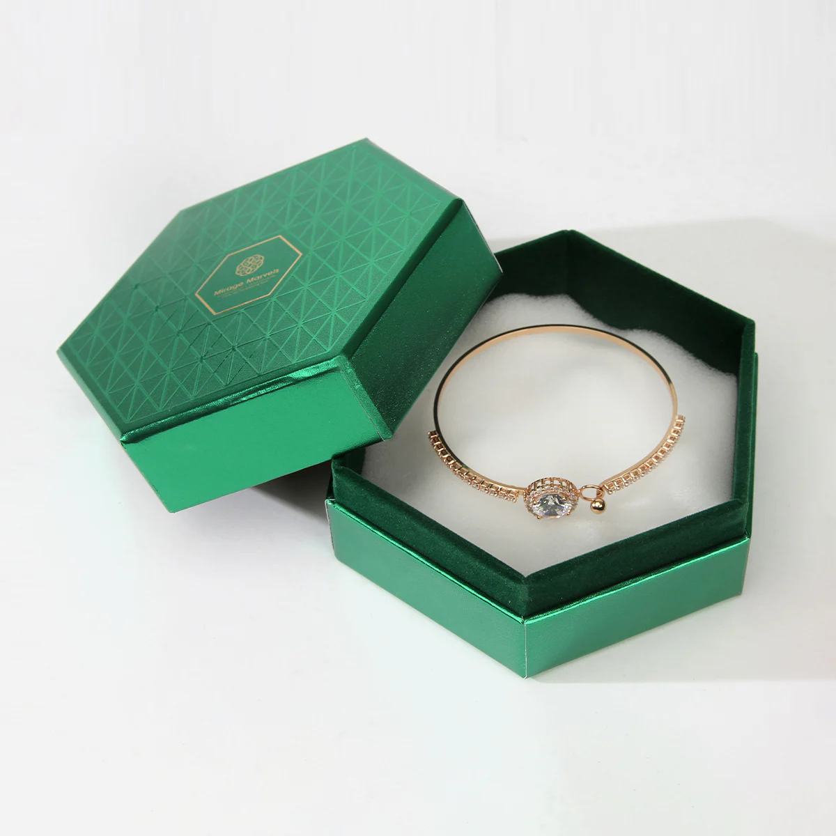 Emerald Lid And Base Jewelry Gift Box