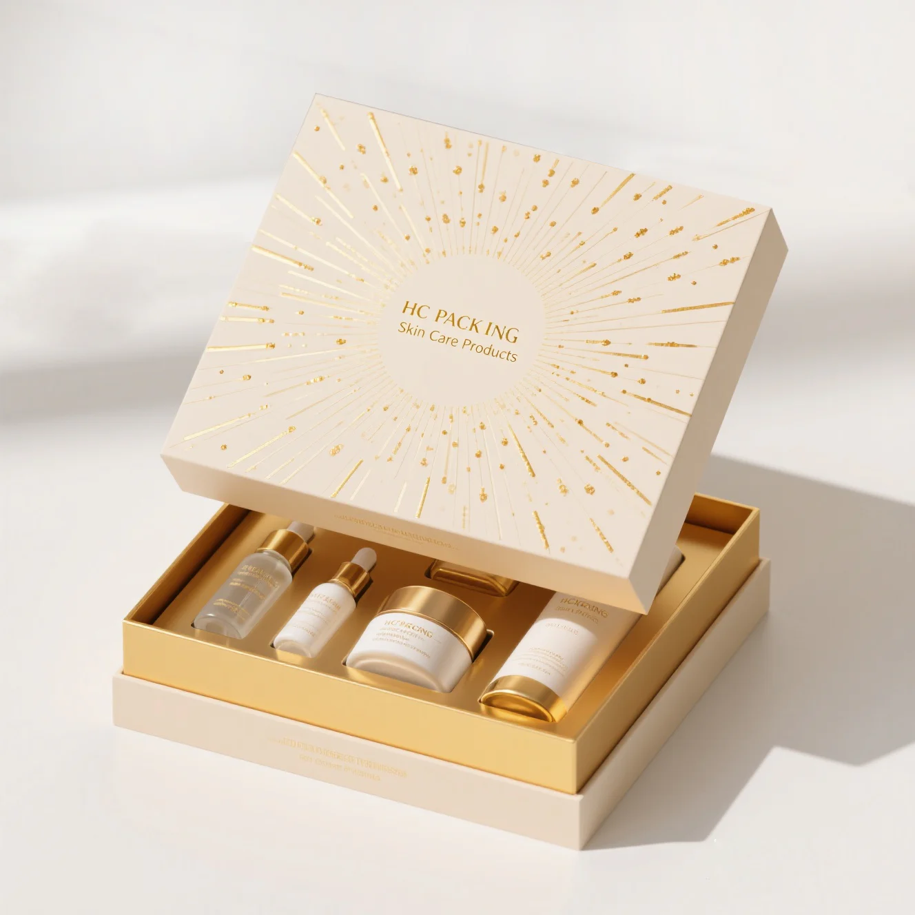 Lid And Base Box For Skin Care Set