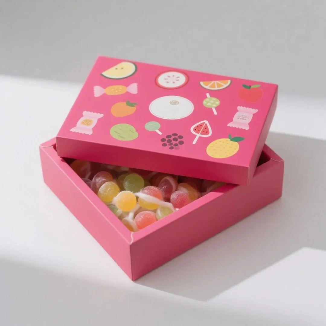 Candy Lid And Base Folding Carton Box