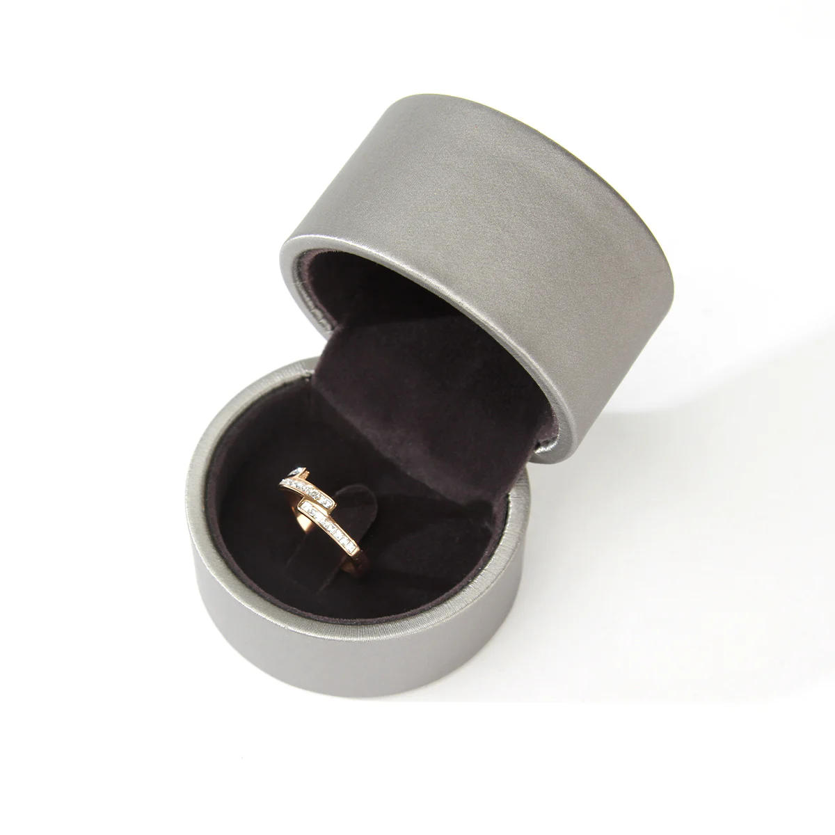 Silver Leather Jewelry Exquisite Gift Box