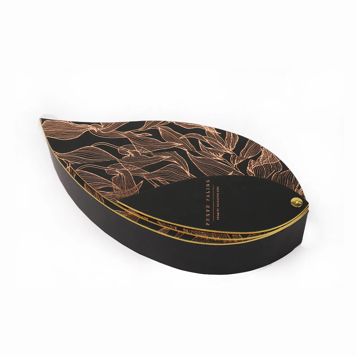 Elegant Leaf Shape Paper Fragrance Gift Pckaging Box