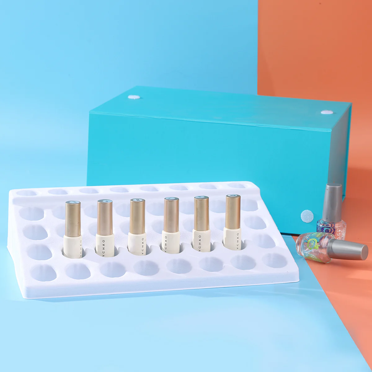 Cardboard Magnetic Box For Nail Polish Setting