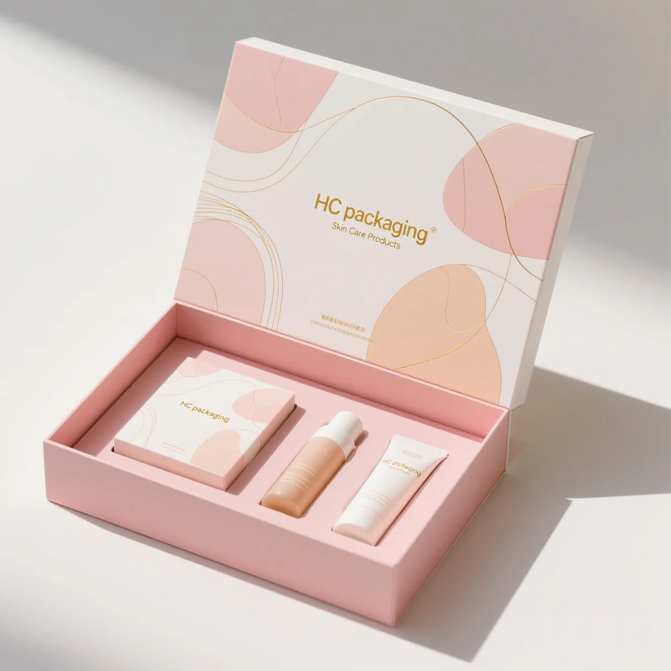 Lid And Base Box For Skin Care Kit