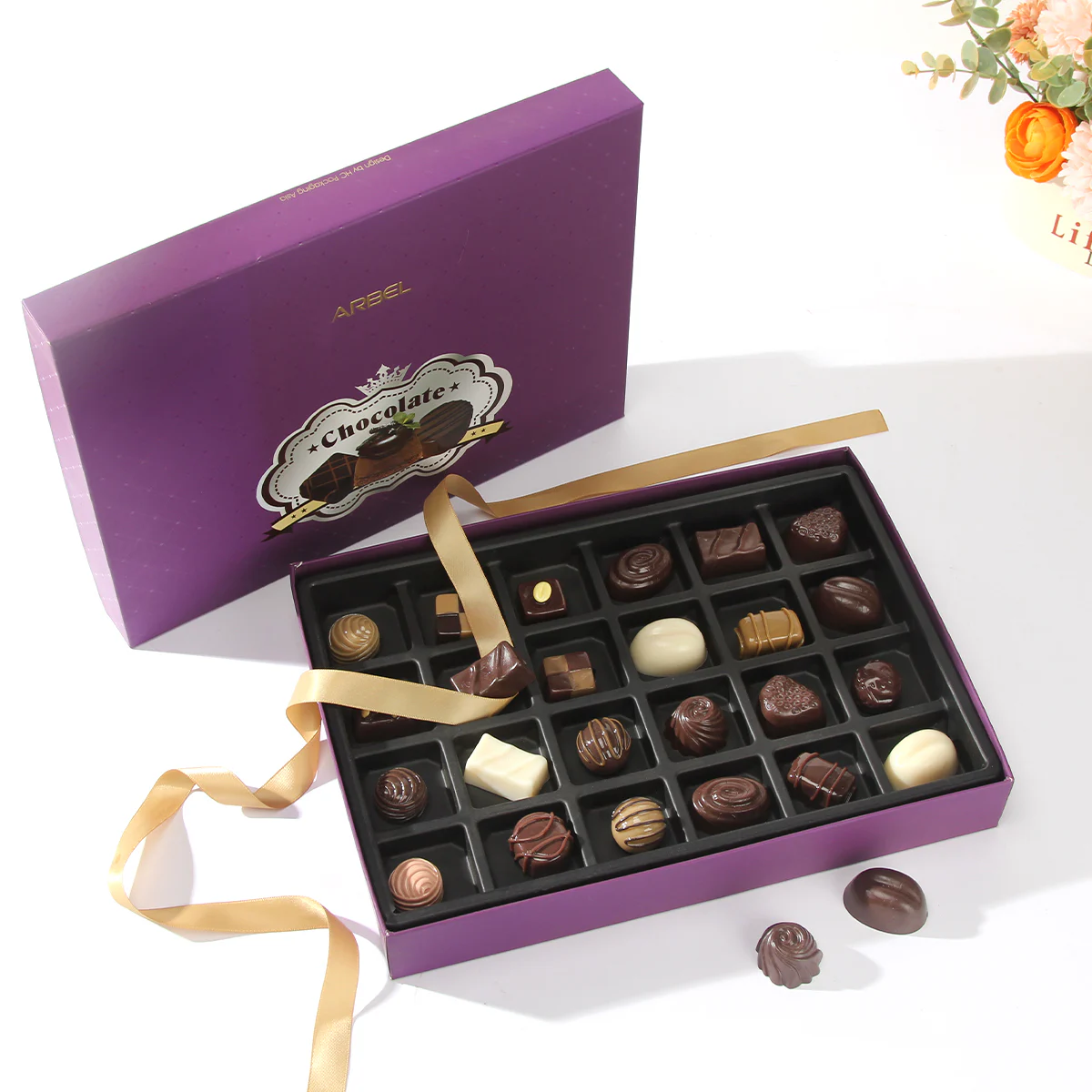 Purple Valentine's Day Chocolate Packaging Gift Box