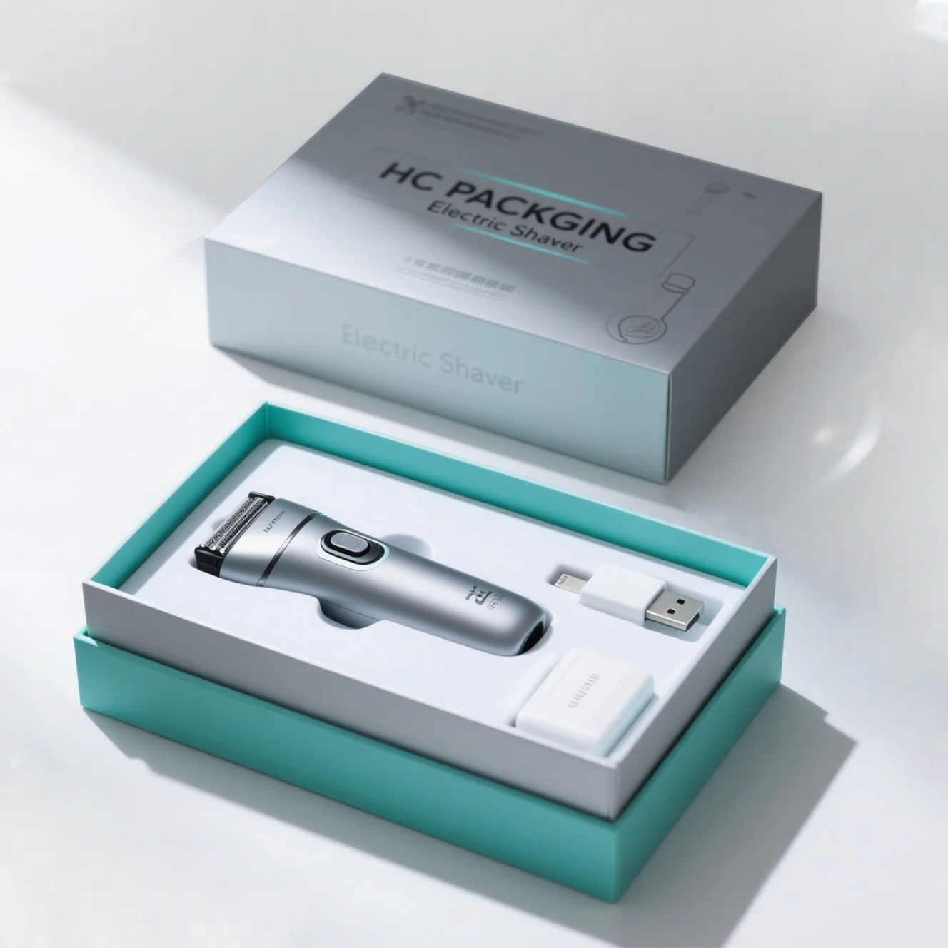 Lid And Base Box For Shaver