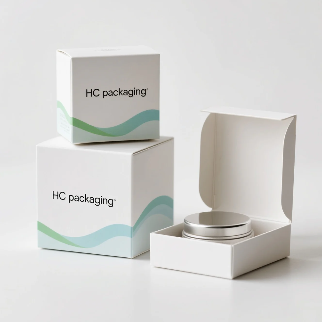 Straight Tuck Side Load Folding Carton Box For Face Cream