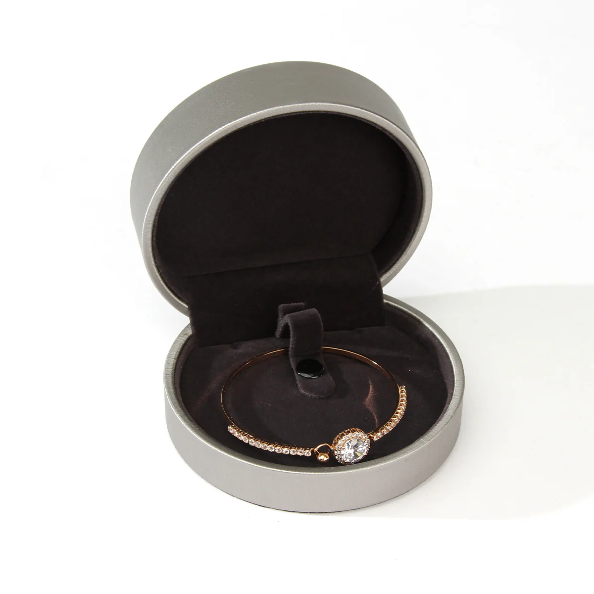 Silver Leather Jewelry Exquisite Gift Box