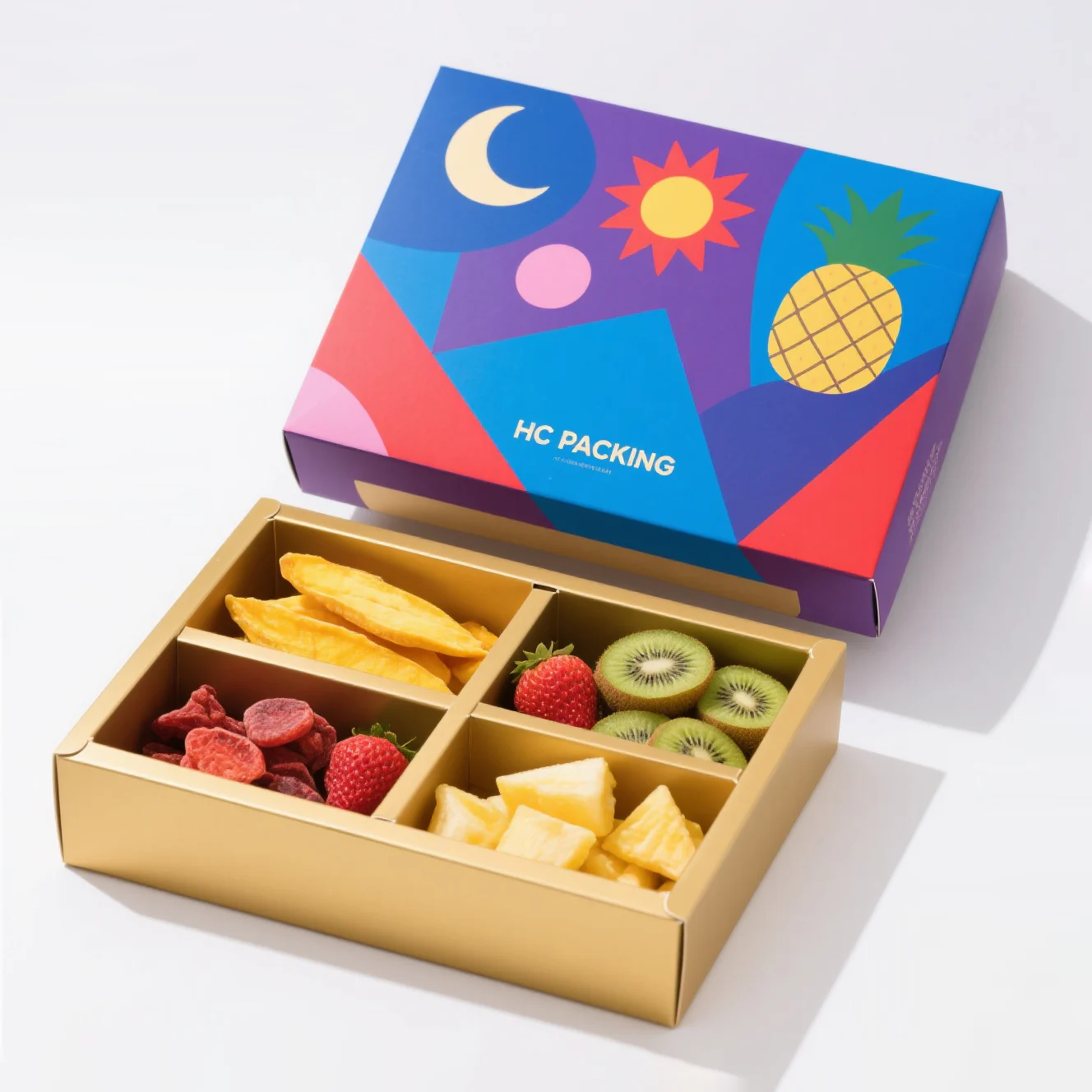 Lid And Base Box For Dried Fruits