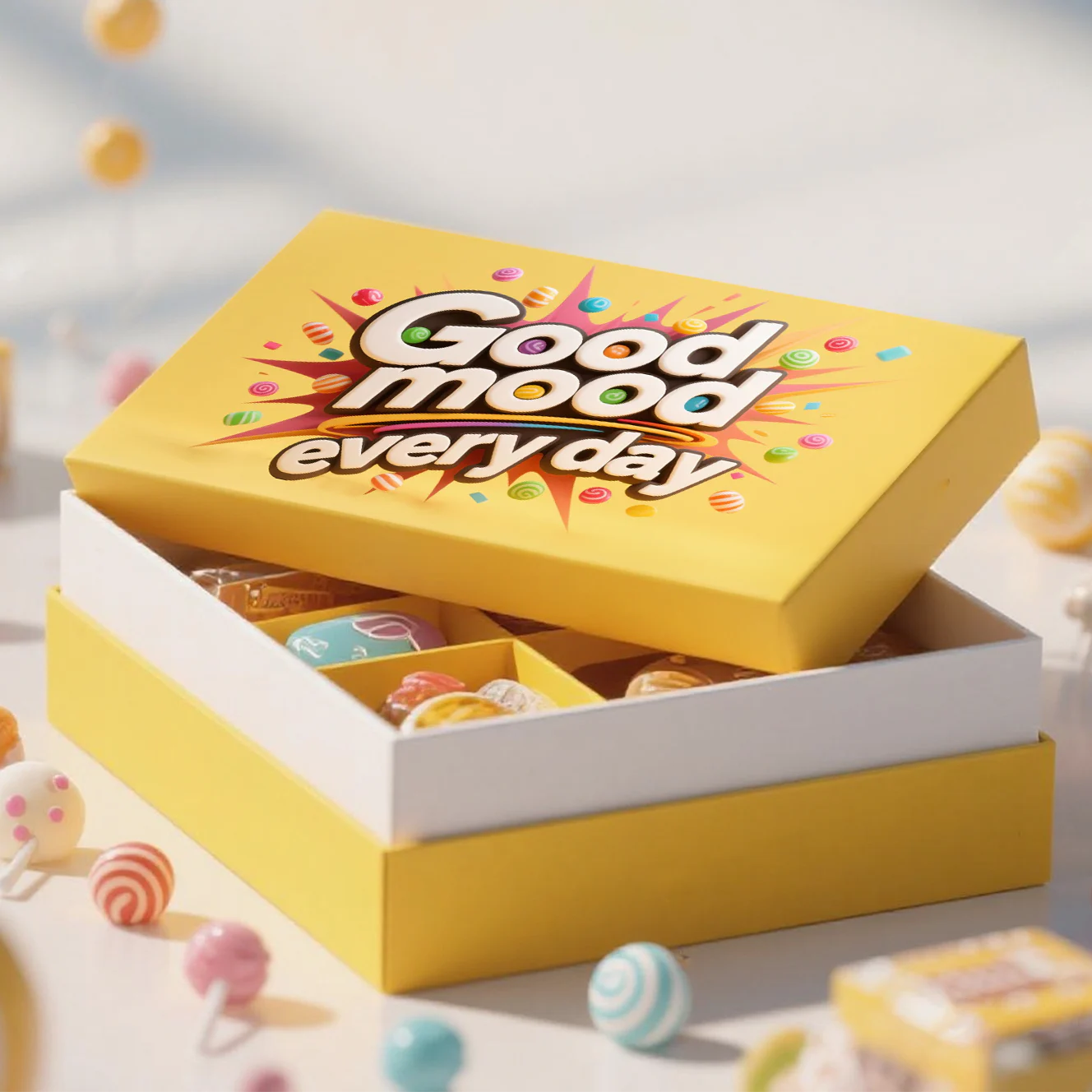 Candy Lid And Base Rigid Box