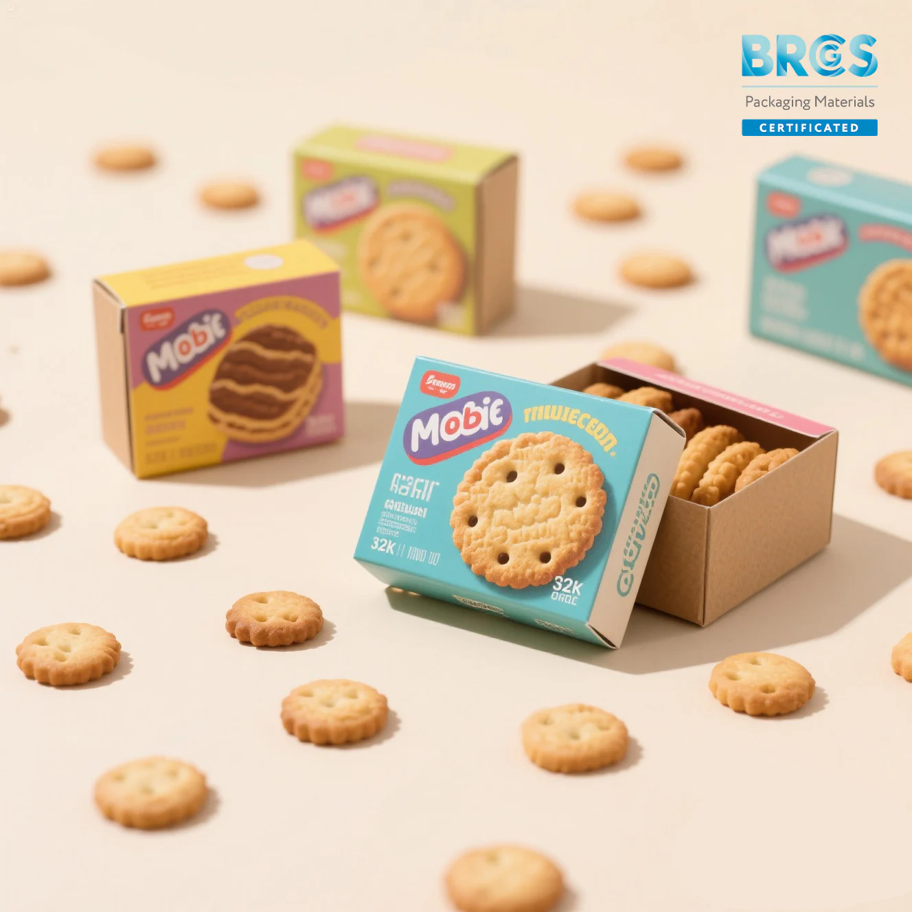 Straight Tuck Side Load Cookie Folding Carton Box