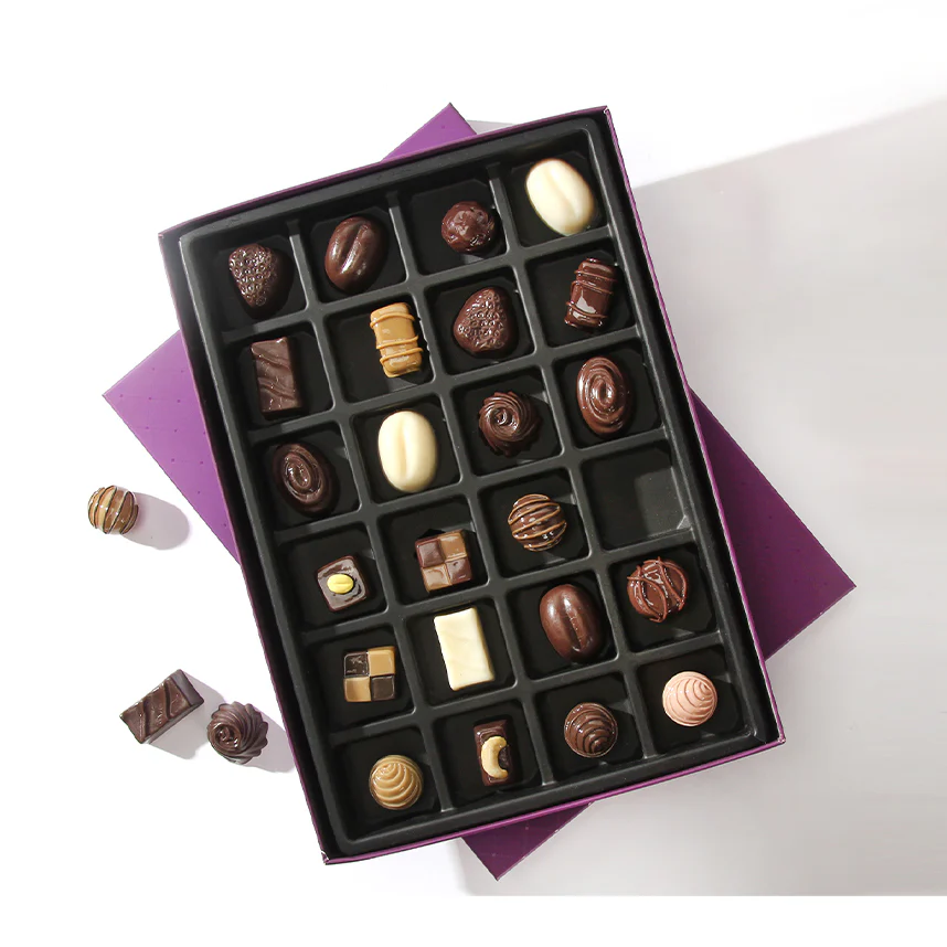 Chocolate Lid And Base Heart Box