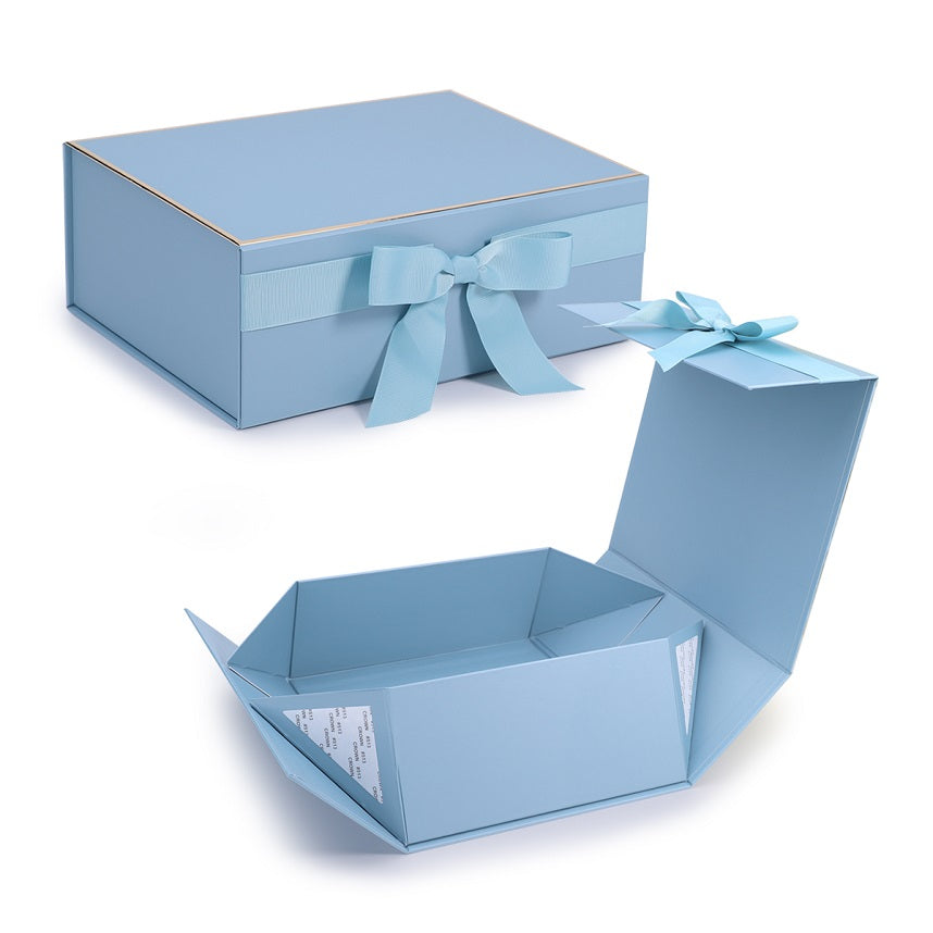 Folding Gift Box with Ribbon
