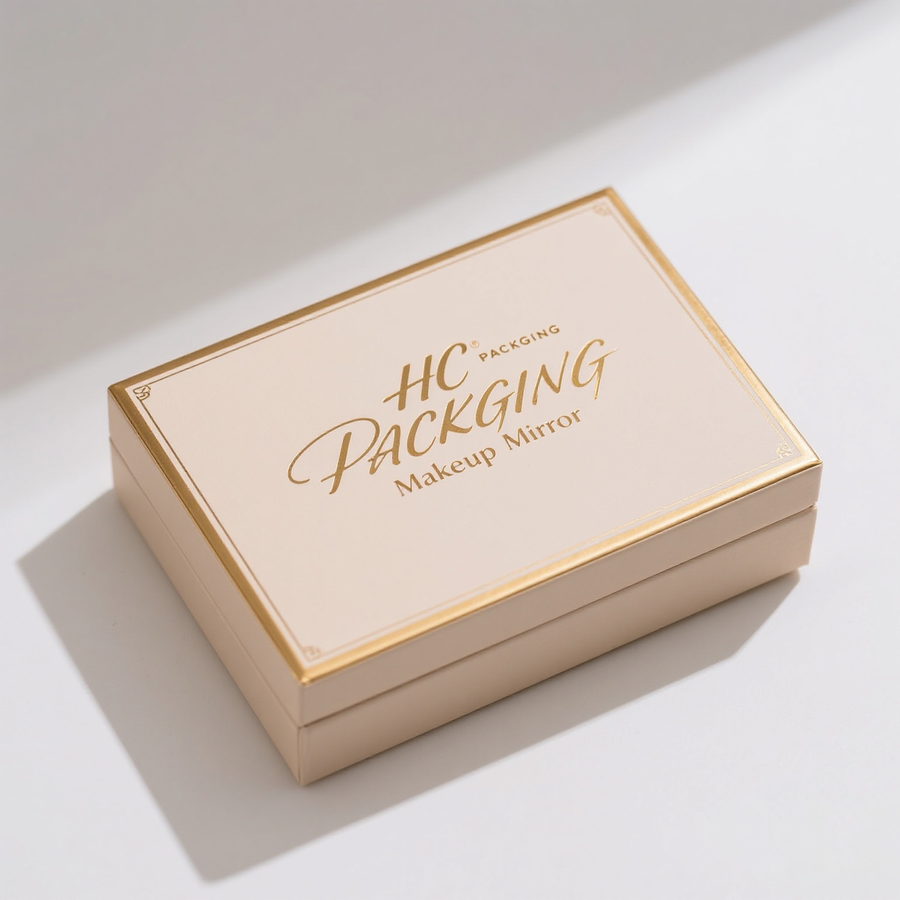 Lid and Base Box for Makeup Mirror