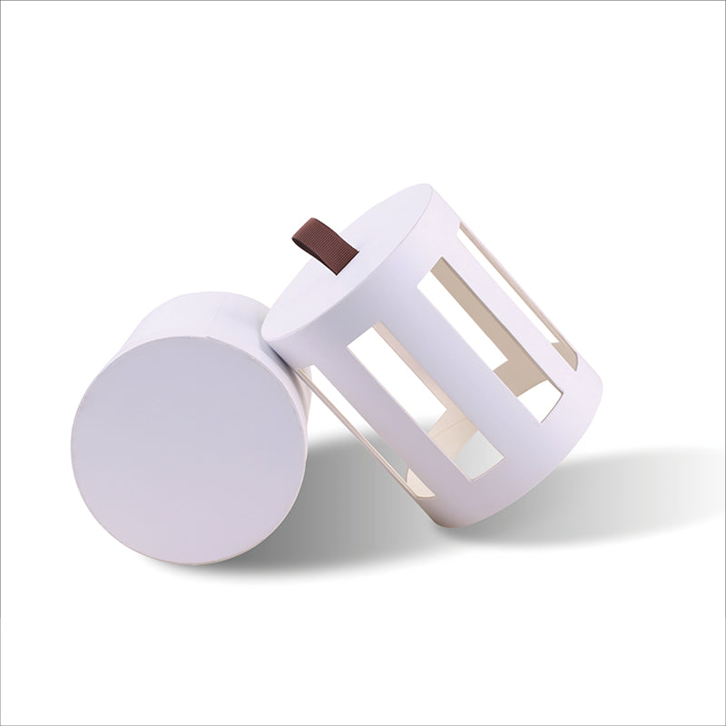 White Creative paper tube packaging