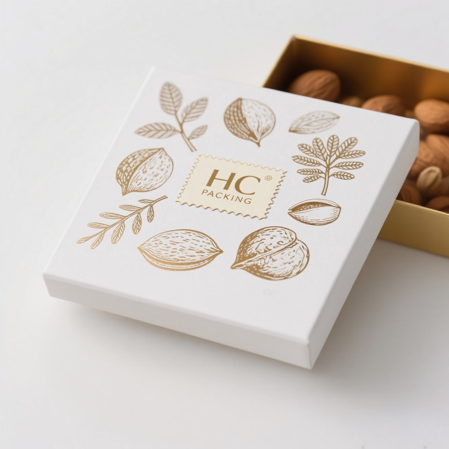 Lid and Base Box for Nuts