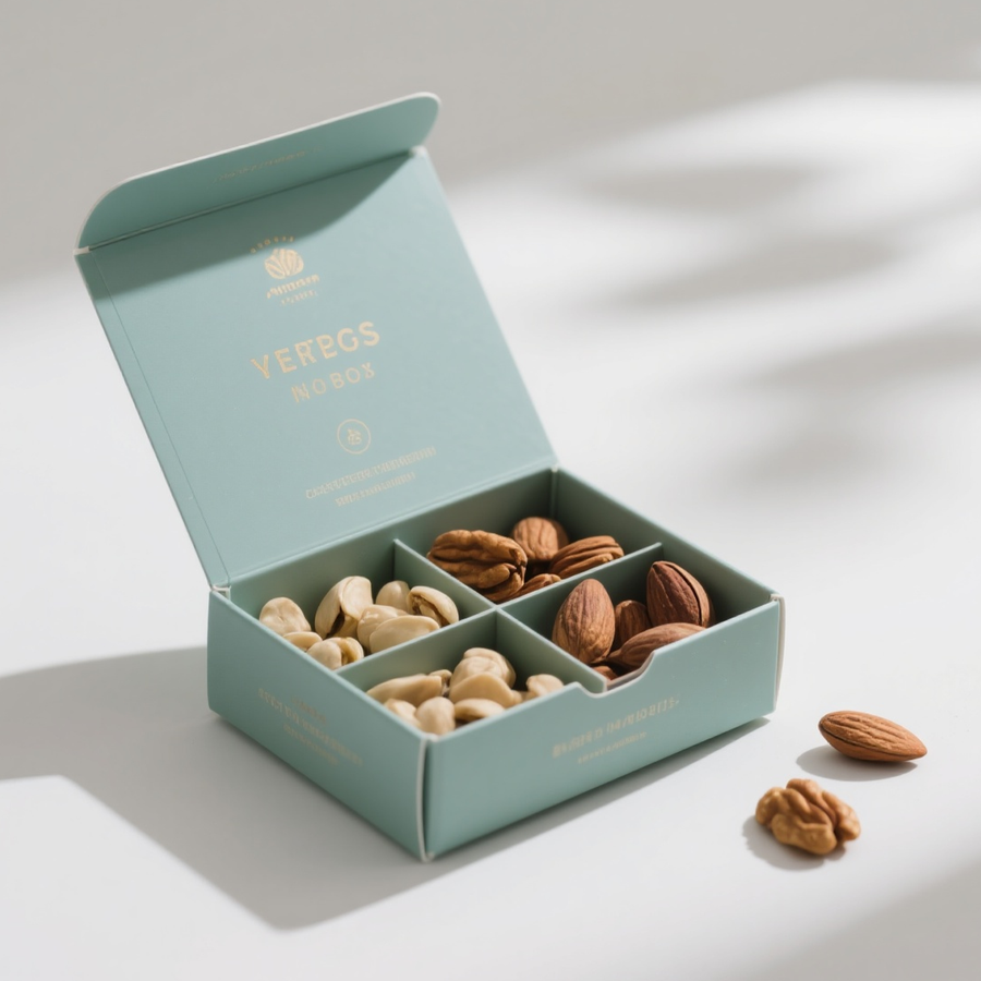 Folding paper Box for Nuts