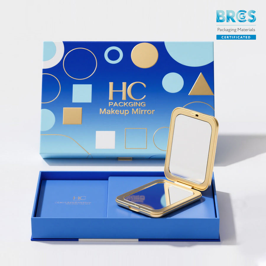 Lid and Base Box for Makeup Mirror
